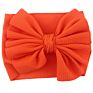 Cute Silk Solid Headband Bow Tie Baby Nylon Headband Hair Accessories Headwrap for Babies