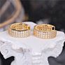 Cz Diamond Simple Ear Cuffs 18K Gold Plated Clip on Earrings Non Pierced for Women