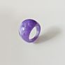 Design Acrylic Resin Rings Women Retro Chunky Acrylic Rings Jewelry