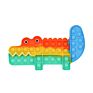 Design Animal-Shaped Fidget Toy Rainbow Push Bubbles Fidget Sensory Toy Silicone Sensory Educational Toy