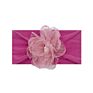 Designer Soft Wide Nylon Lace Flower Hair Band Knot Elastic Headband for Baby Girl