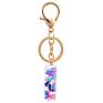 Direct Real Flower Resin Accessory Colorful Girl Alphabet Acrylic 26 Letters Resin Keychain