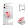 Epoxy round Finger Colorful Gold Foil Cell Phone Holder Socket Collapsible Mobile Phone Kickstand Grip for Smartphone Tablets