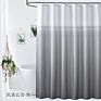 European Pattern Print Waterproof Shower Curtain, Elegant Rust Resistant Green Shower Curtain Boho for Bathroom/