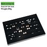 Fashionable Black Pu Frame Jewellery Tray Display for Jewelry Shop Home Use Accessories Storage like Earrings Rings Watches Etc.