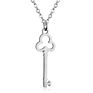 Fashionable Retro Ethnic Classical Pattern Hollow Key-Shaped Pendant Necklace