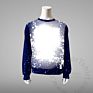 Faux Bleach Design Sublimation Crew Neck Sweatshirt