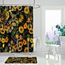Flowers Printed Shower Curtains Bathroom Shower Curtain Waterproof Bath Screens Home Decorations Multi-Size Shower Curtains