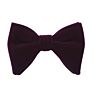 Formal Mens Solid Color 100% Velvet Oversize Bow Tie for Business Party