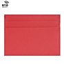 Free Sample Tiding Women Color Saffiano Leather Card Holder Slim Credit Cardholder Wallet