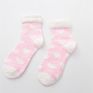 Girls Cute Pink Heart Cosy Socks Plush Slipper Valentine Gifts Socks Multi Color Fuzzy Socks Women