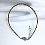 Handmade Gemstone Bracelet 2Mm Small Crystal Faceted Natural Gem Stone Beaded Adjustable Bracelet for Women Jewelry