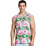 Hawaii Shirt for Men Floral Beach round Bottom Casual