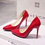 High Shoes Lady Pointed Toe Thin High Heel Shoes Sandal Slip on Women Heel Shoes