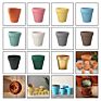 Home Colorful Nordic Decor Glazed Succulent Plant Pot Terracotta Cement Planter Ceramic Flower Pots