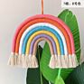 Home Decor Nordic Style Boho Cotton Rainbow Macrame Wall Hanging