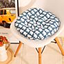Home Decoration Design Printing round Linen Seat Cushion Office Sofa Cartoon Pillow