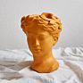 Human Head Face Pot Plant Garden Planter Cement Flower Pot