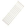 Hupo.Hutu Natural Minimalist Dainty Handmade Glass Cut String 18K Gold Plated Beading Crystal Bracelet for Women