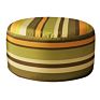 Inflatable Stool with Colorful Fabric Zippered Slipcover Groovy Lightweight round Shape Ottoman 50*25 Cm