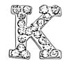 Initial Pave Clear Gem Dangling Alphabet Letter Surgical Steel 14G Navel Belly Button Ringsbody Piercing Jewelry