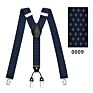 Kaidvll Pattern Design Y Back Adjustable Clip Promotional Leather Suspenders