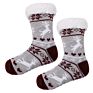 Knit Women Thick Sherpa Fleece Lined Thermal Fuzzy Christmas Fluffy Slipper Socks