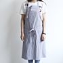 Korean Style Cotton Simple Art Coffee Shop Garden Drawing Work Chef Fabric Waist Apron