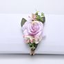 Lovely Artificial Floral Nylon Kids Toddler Hair Bands Elastic Newborn Baby Girl Flower Headband