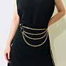 Luxury Boho 18K Gold-Plated Body Belly Jewelry Chain Beach Belt Women's Belt Chain