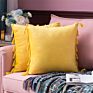 Luxury Boho Throw Pillow Covers 18 X 18 Tassel Macrame Cushion Cover Handmade Home Decor