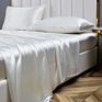 Luxury Satin Four-Piece Set Pure Cotton Simple Embroidery Bed Sheet Quilt Cover Bedding