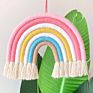 Macrame Designed Rope Rainbow Wall Hanging Decor