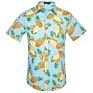 Men Casual Printed Button down Short Sleeve Shirt Hawaiian Shirt