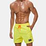 Men Lake Blue Swim Surf Blank Board Shorts Casual Breathable Pockets Swimwear