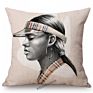 Modern Girl Elegant Lady Pretty Elite Woman Luxury Lifestyle Aesthetics Cotton Linen Sofa Pillow Case Cushion Cover Case