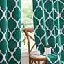 Morocco Room Darkening Window Drapes Printed Blackout Curtain Set with Grommets for Living Room and Bedroom