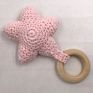 Mzl Baby Molar Teether Color Crochet Star Rattle Baby Molar Bracelet Necklace Toy