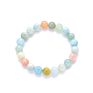 Natural Gemstone Bangles Healing Stone Beads Bracelets for Women Jewelry Pulsera Mujeres