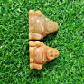 Natural Healing Rose Crystal Crafts Hand Carved Vivid Buddha Maitreya Figurine for Buddhism