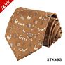 Natural Silk Printed Tie Necktie Mens 100% Silk Print Neck Tie with Box