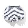 Newborn Infant Baby Girls Clothes Ruffle Ribbed Knitted Plain White Baby Girl Bloomers