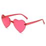 Newest Gradient Rimless Cartoons Love Heart Shape Kids Boy Sunglasses Girls Manufacture for Uv Sun Glasses