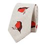 Novelty Mens Colorful Floral Cotton Linen Neck Ties for Wedding Party