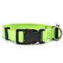 Personalized Logo Plastic Buckle Adjustable Plain Nylon Dog Collar