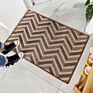 Polypropylene Dust-Proof Bath Rug Doormat Water Absorbent Geometric Pattern Floor Mats for Bathroom Kitchen