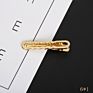 Professional Handmade Exquisite Metal Hair Clips Claw Delicate Bling Zinc Alloy Gold Plating Duckbill Clips Barrete Accessories