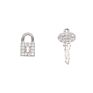 cz pineapple cherry ice cream glass key lock shape stud earring