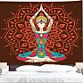 Psychedelic Budhha Tapestry Trippy Mushroom Hand Background Cloth Mandala Pattern Carpet