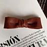 Pu Leather Bow Boutique Hair Barrettes Handmade Korean Style Hair Accessories Women Girls Hair Bows